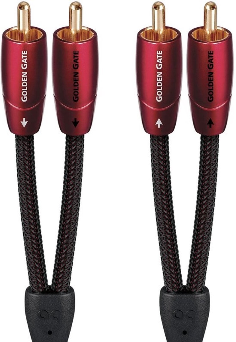 Stereo kabel met 4 RCA-stekkers - 0,6 m