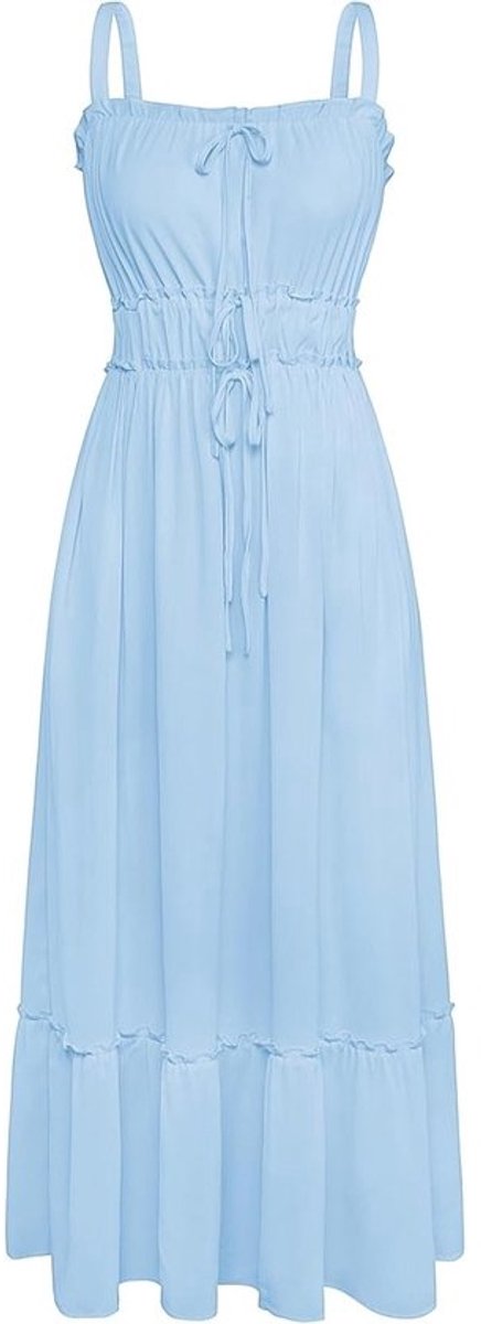 Zomerjurk voor Dames - Casual Spaghettibandjes - A-lijn Maxi-jurk