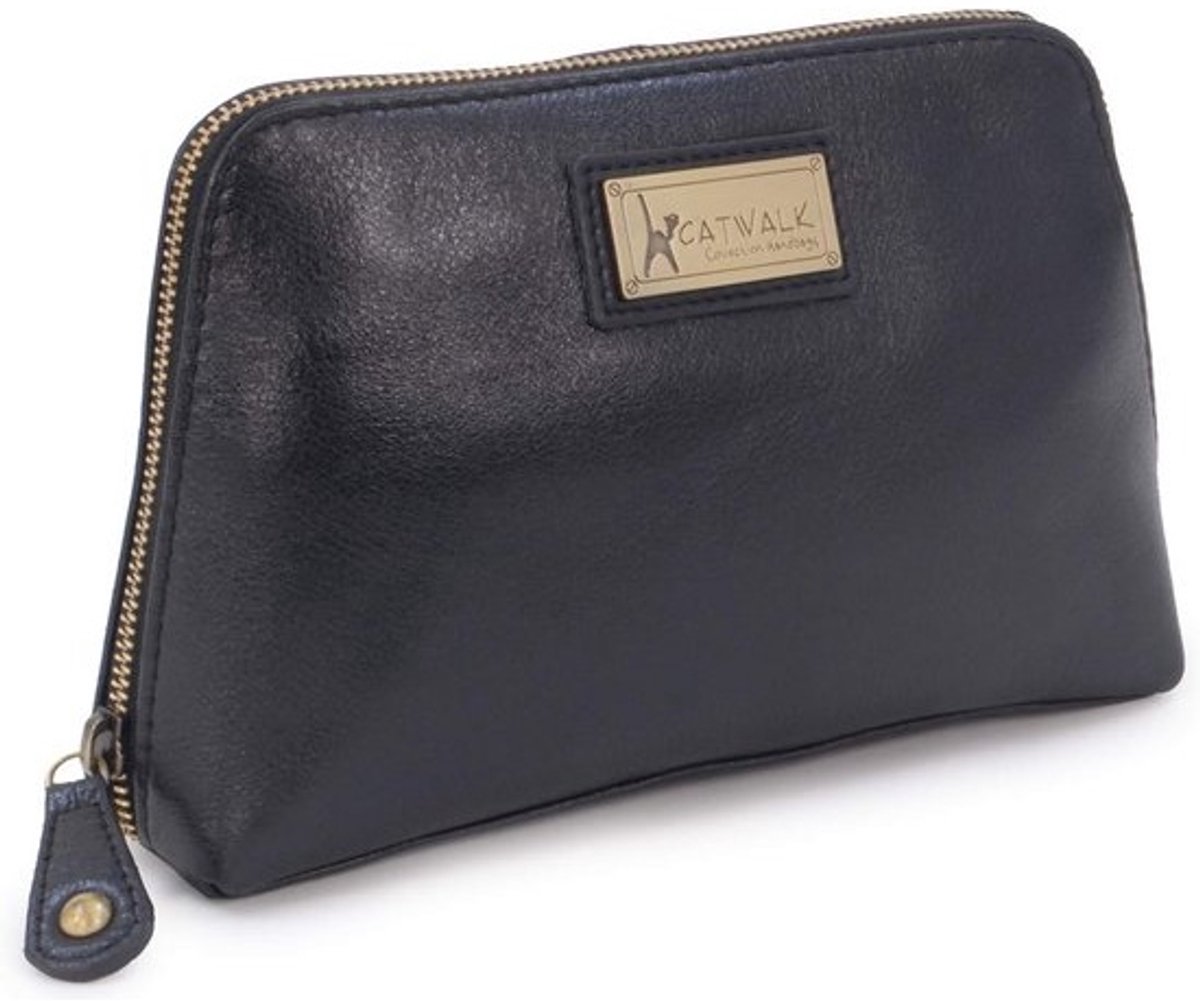 Dames Leder Makeup Tas - Reis Cosmetic Bag - Zipper Make-up Pouch - Cadeauverpakking