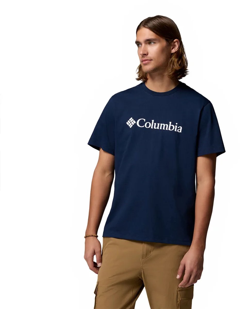 Columbia Csc Basic Logo™ T-shirt Met Korte Mouwen Man Marineblauw