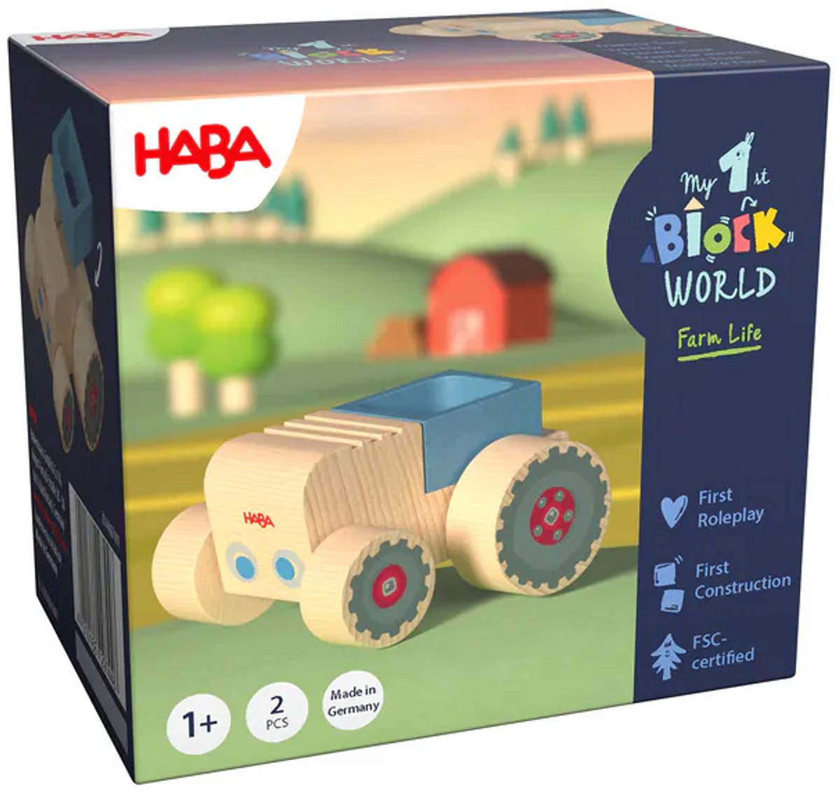 Haba My First Block World tractor toni - 18 maanden+