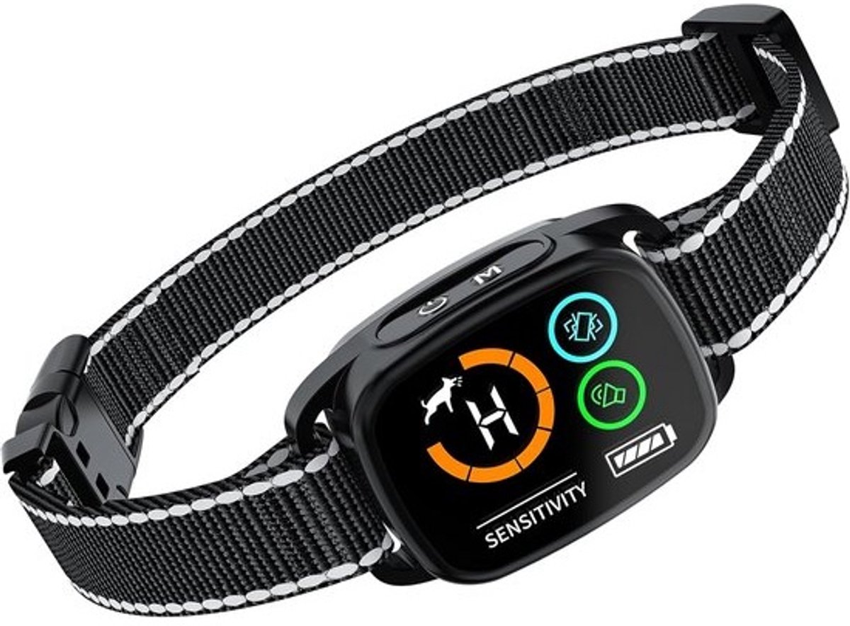 Slimme Anti-Blafband Hond met Geluid en Trillingen, Oplaadbaar en Waterdicht
