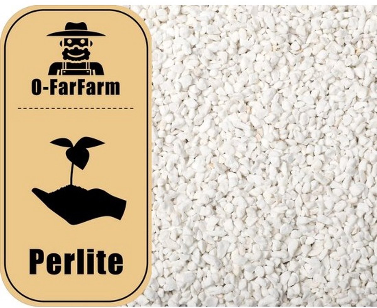 Grof Tuinbouw Perliet Bulk 2.3L - Verbetert Drainage en Beluchting voor Binnenplanten
