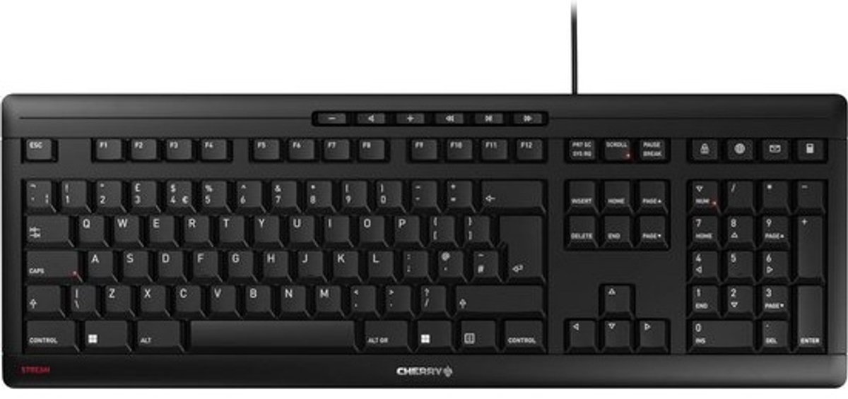 Fluisterstille Bedraad Toetsenbord, QWERTY Indeling, Uniek Typgevoel, Plat Ontwerp, USB-A Aansluiting, Zwart