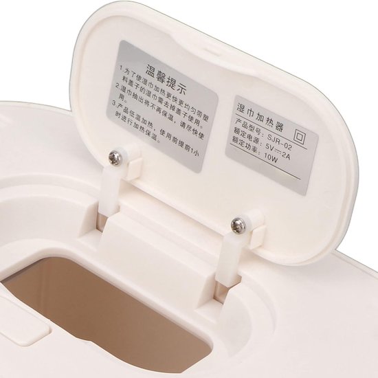 Vochtige Doekjes Warmer - Babydoekjes Dispenser - Comfortabel Gebruik - Uniforme Verwarming - Grote Capaciteit - Wit — afbeelding 2