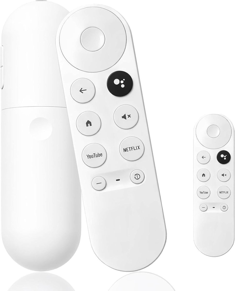 Stembediening voor Chromecast met Google TV - Afstandsbediening met directe toetsen voor Netflix en YouTube, ideaal voor streaming en gebruiksgemak