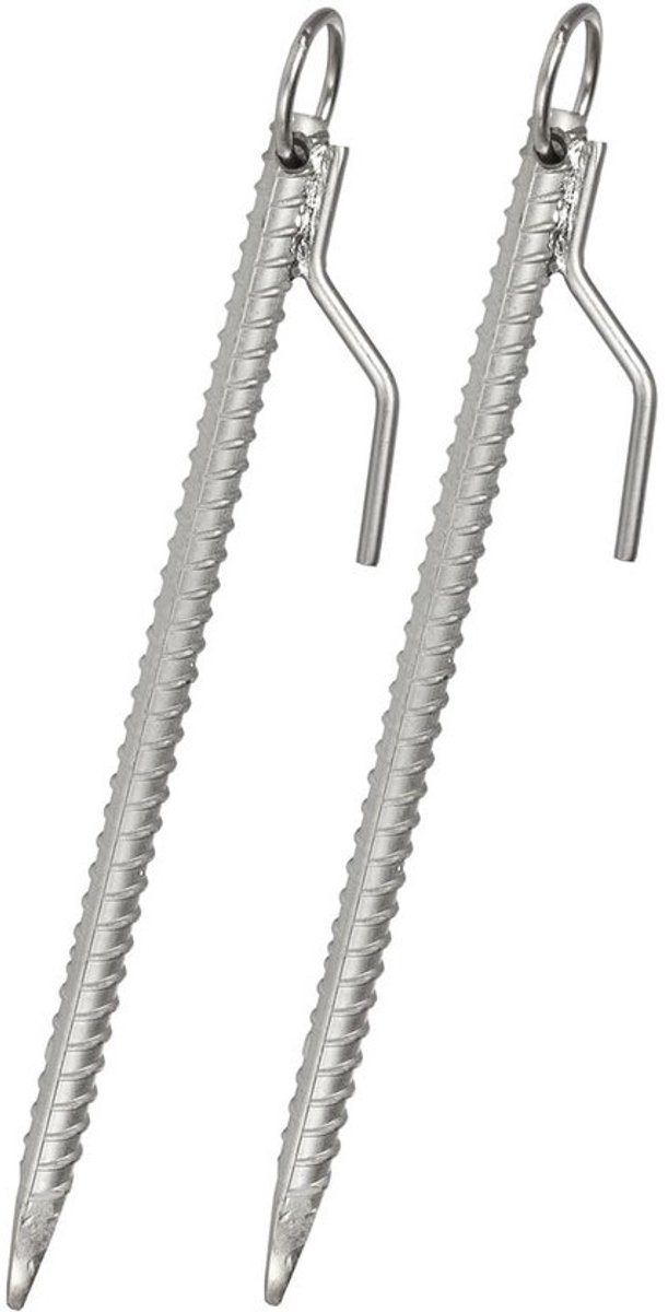 Grondanker - Stormanker tentharing - Tent Vastzetten - Stevig Stalen Ontwerp - 41 cm - Staal