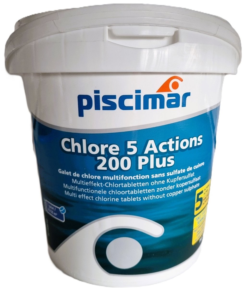 Piscimar -chloortabletten 5functies- 200gram-2kg