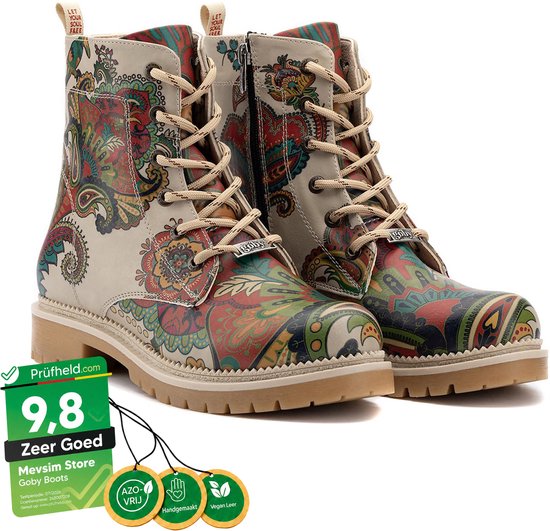 Goby – Dames Boots Bohemian Soul – Handmade – Vegan – Maat 36