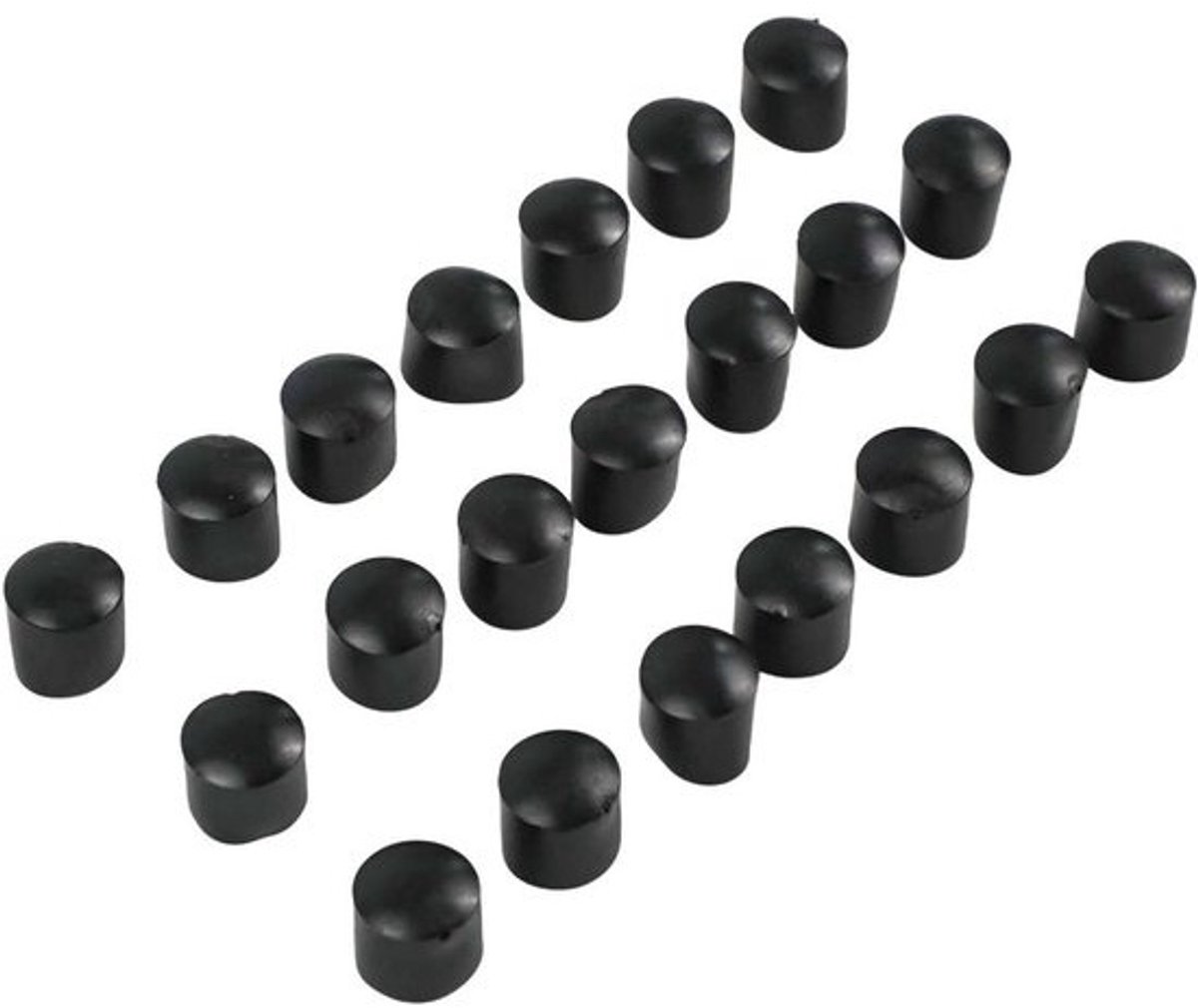 Stoelpoten Doppen - Beschermdoppen Poten - Meubels Beschermen - Geluiddempend Anti-kras - 10-28 mm - Zwart