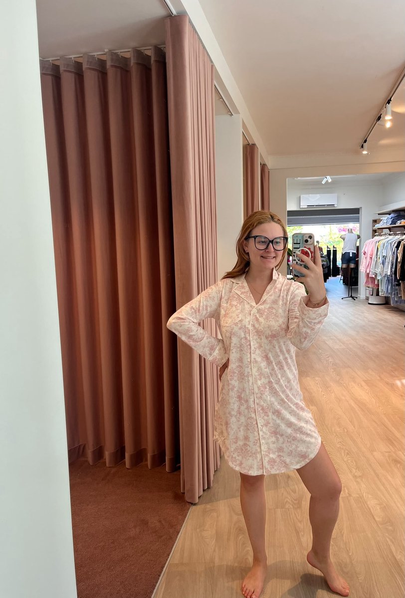 Ralph Lauren, slaapkleedje, gebloemd, roze, M
