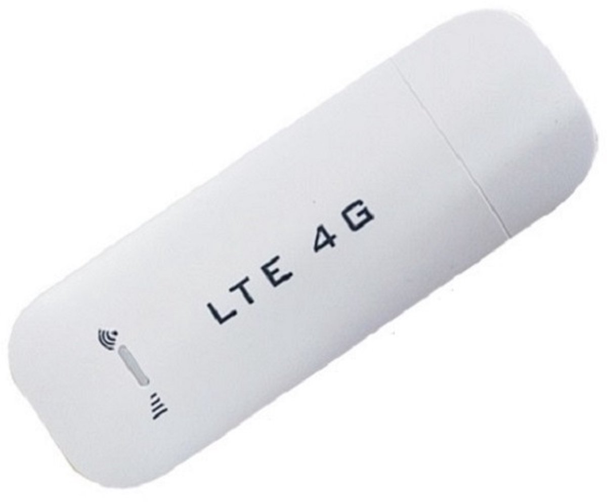 4G LTE USB WLAN -stick, WiFi -modemrouter Tot 150 Mbps met Geïntegreerde Antenne voor Optimale Dekking Tot 8 Gebruikers Tegelijkertijd Compatibel met (met WIFI)