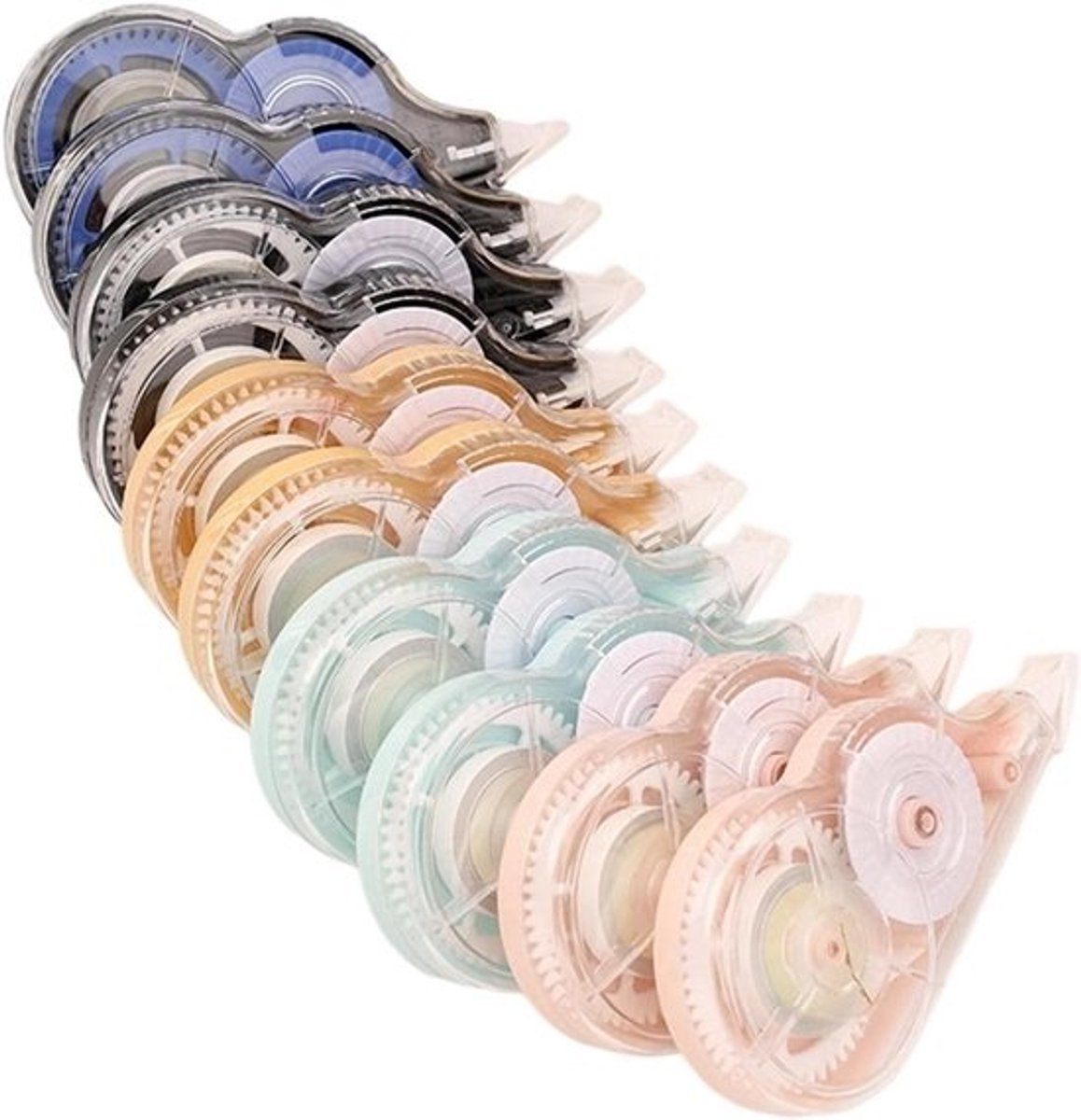 Correctie Tape Rollers - White Out Tape - Fouten Corrigeren - Breukbestendige Technologie - 10 stuks 80 meter - Wit