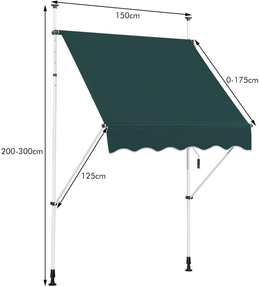 SureDeal® - Luifel - Brede Klemmarkies Boren - Groen