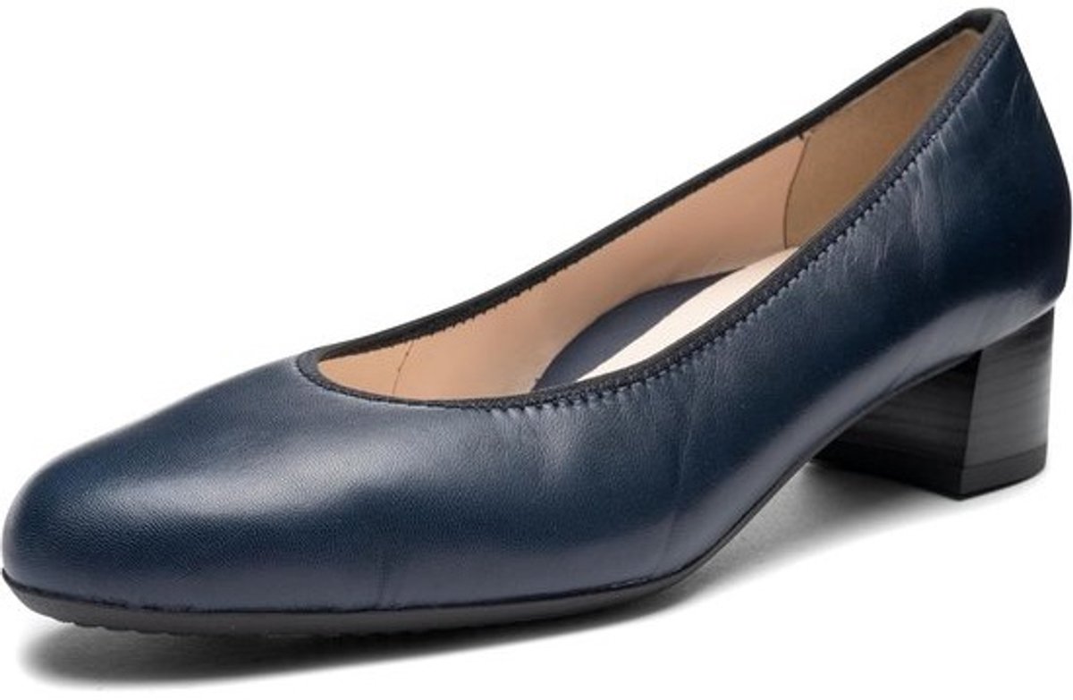 Elegante Dames Pumps met Blokhak - Comfortabele Leren Zachte Zool