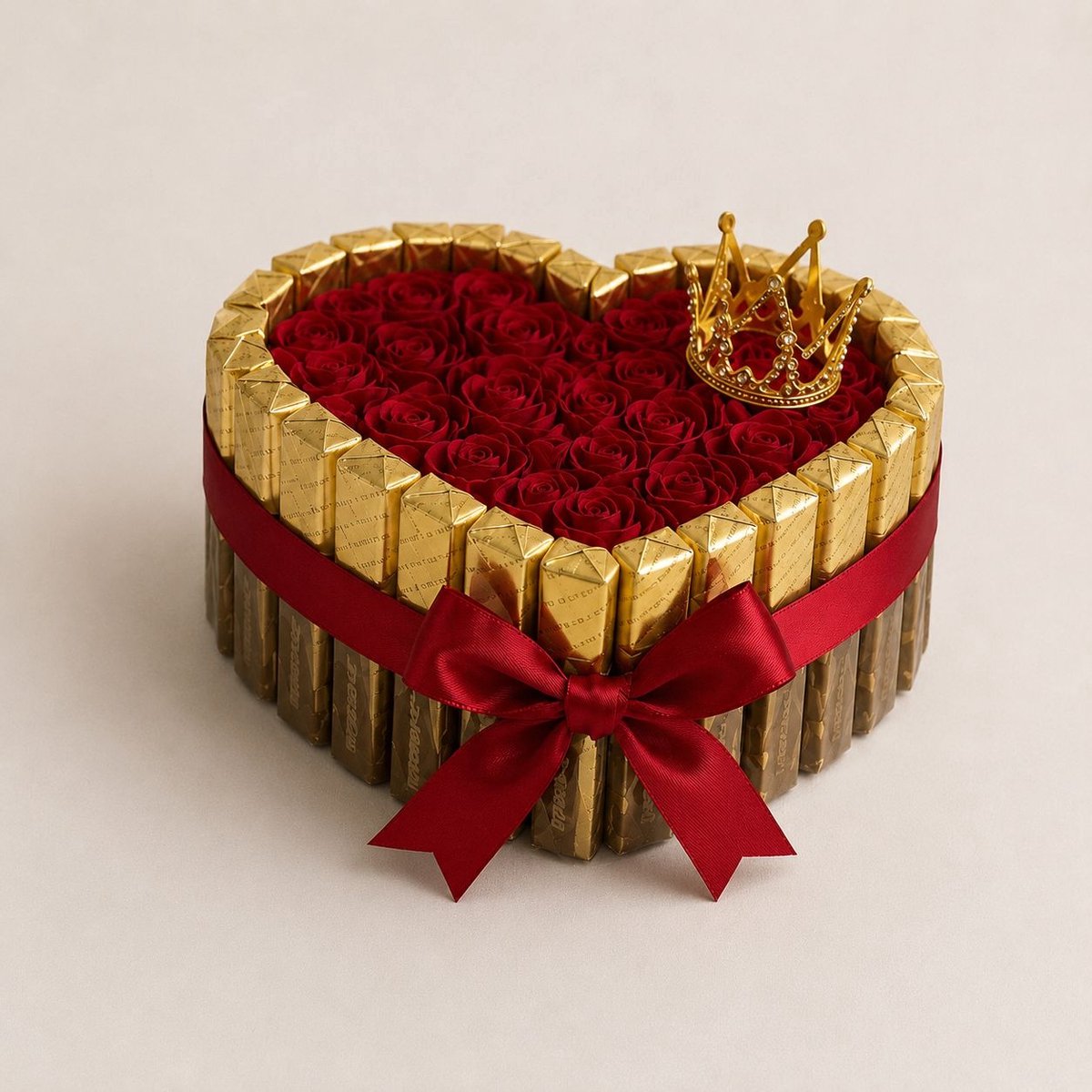 Royal Love Box – Rode Rozen en Chocolade