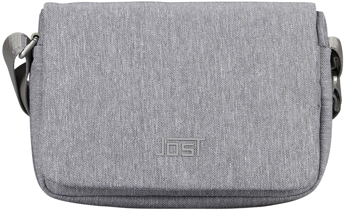 JOST schoudertas Bergen Shoulder Bag Light Grey Lichtgrijs