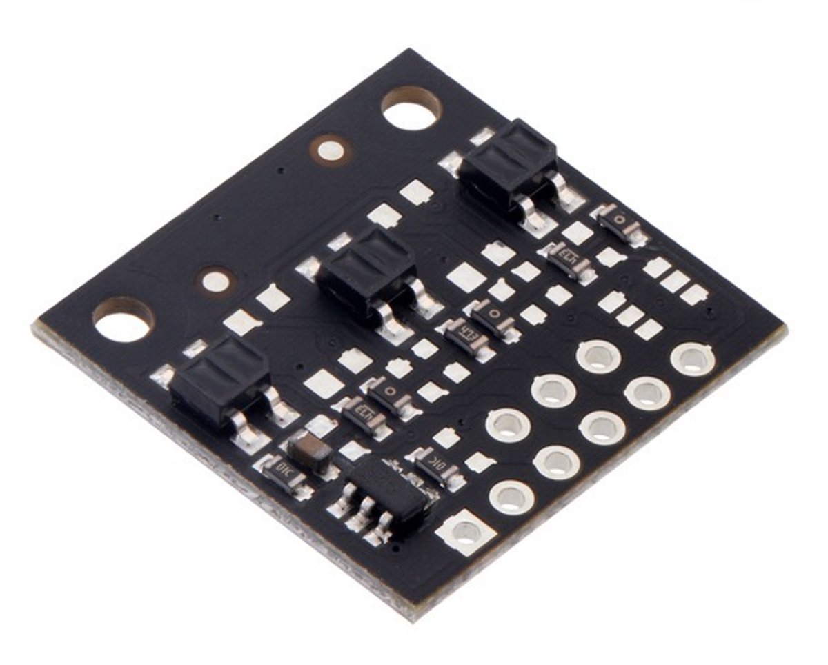 QTR-MD-03A Reflectiesensor Array: 3-kanaals, 8 mm pitch, analoge output Pololu 4243