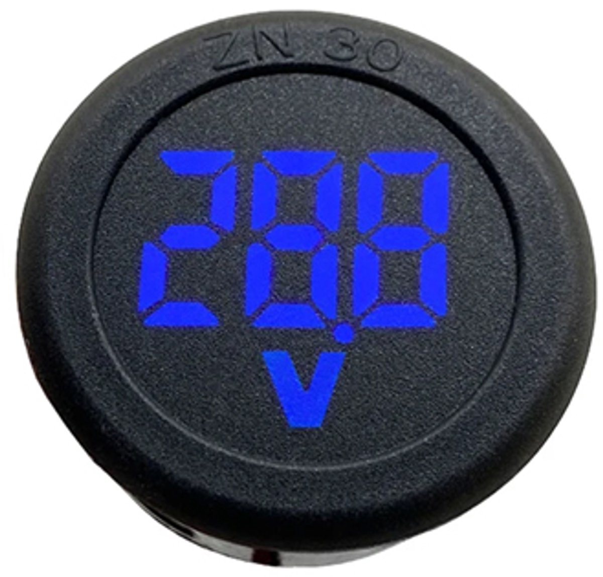 Voltmeter digitaal inbouw 5-100V 34mmx18mm Kleur Blauw