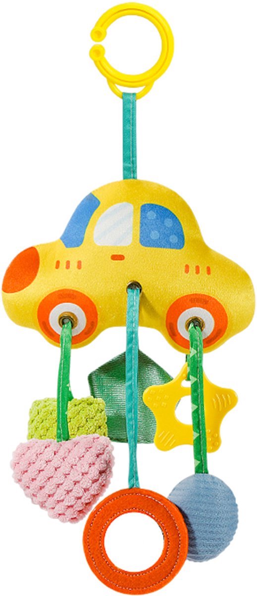 casalora - Montessori Speelgoed vanaf Baby 1 tot 4 jaar - Educatief speelgoed voor baby's - Kinderspeelgoed Onderweg - Baby Speelgoed 0-3-6-12 Maanden - Ophangbaar - Baby-bijtspeeltjes - Baby sensorisch speelgoed - Auto