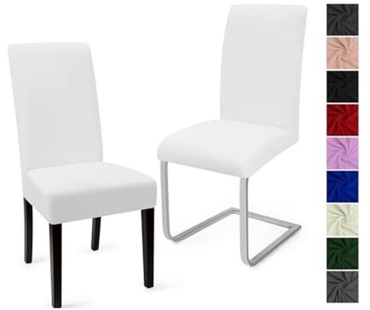 Set van 2 Universele Eetstoelhoezen - Stretch En Moderne Stoelovertrekken Voor Eetkamer, Bruiloft en Feest