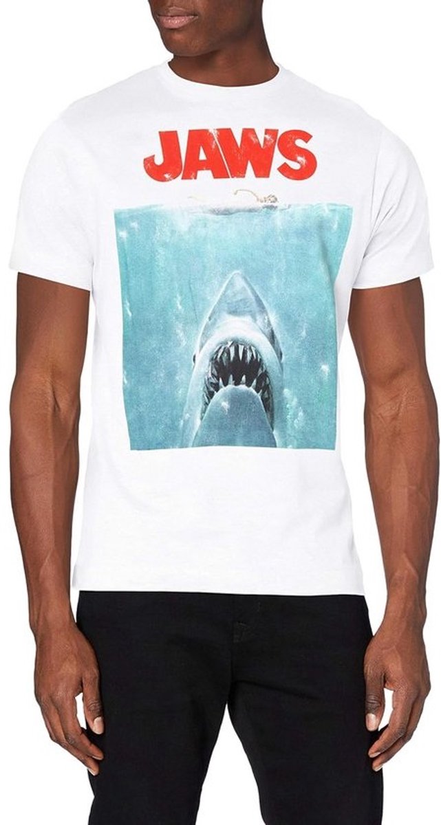 Heren T-shirt met Film Poster - Klassieke Thriller Movie Grafische Print - Wit