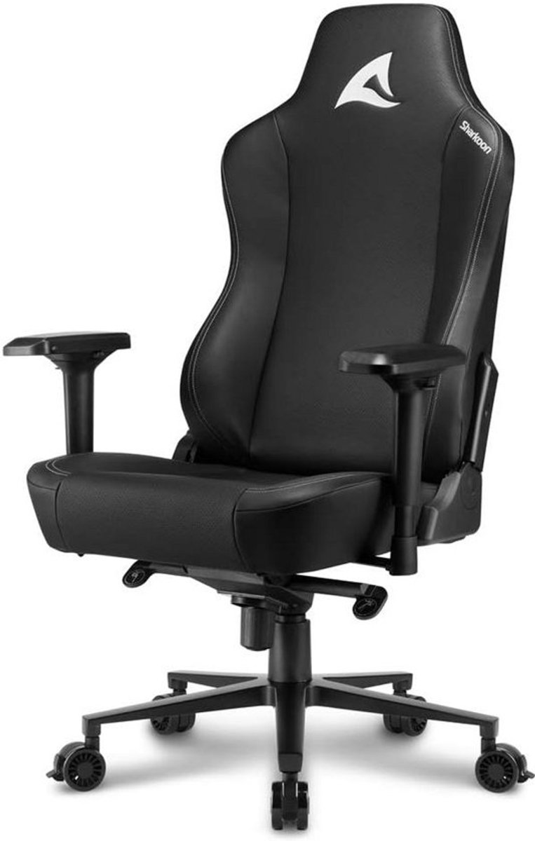 Ergonomische Gaming Stoel Zwart met Kunstleer - Extra Groot Zitvlak en Verstelbare Rugleuning