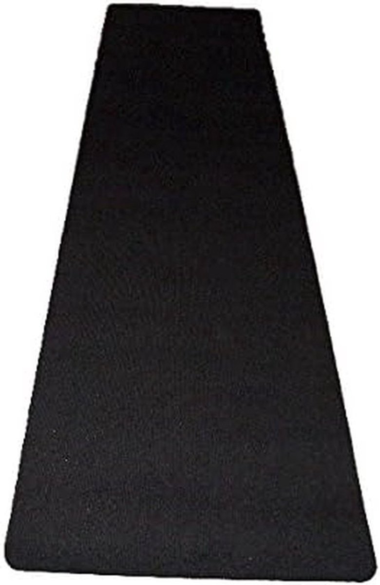 Darttapijt Dartmat - Toernooimat Vloerbeschermer - Darts Spelen - Robuuste Lus Constructie - 67 x 237 cm - Zwart Grijs