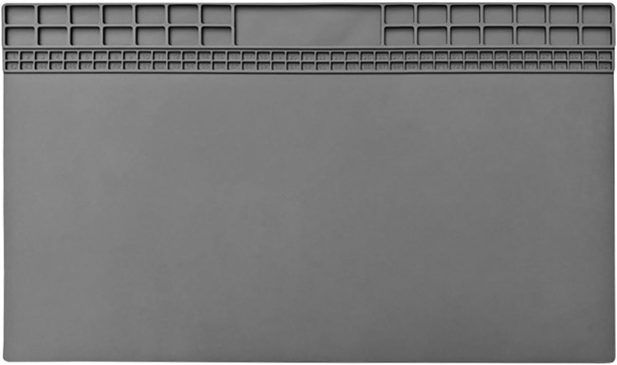 Soldering Mat 60 x 35 cm - Siliconen Werkmat voor Elektronica, Reparatie en Solderen, Hittebestendig tot 933 °F
