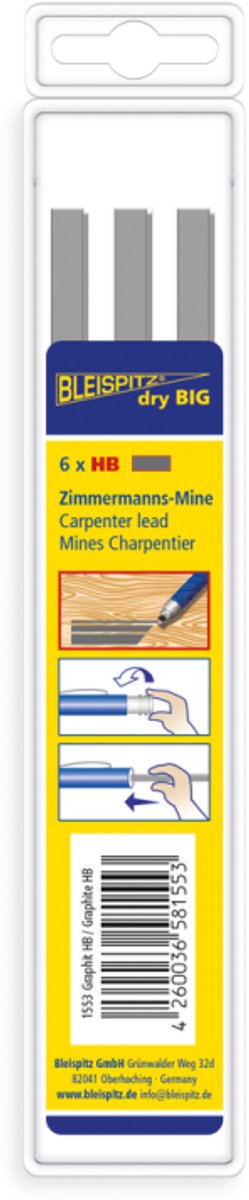 Bleispitz - 6x HB Zimmermanns-mine