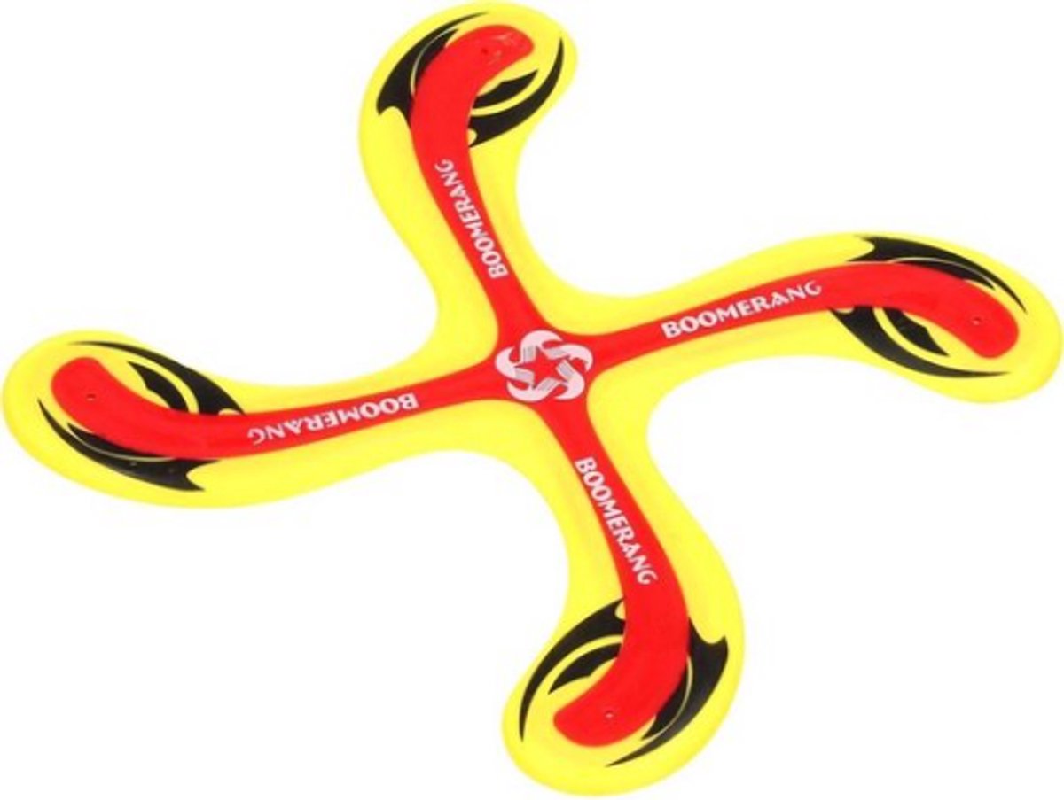 Johntoy Outdoor Fun Boomerang Geel 25 Cm