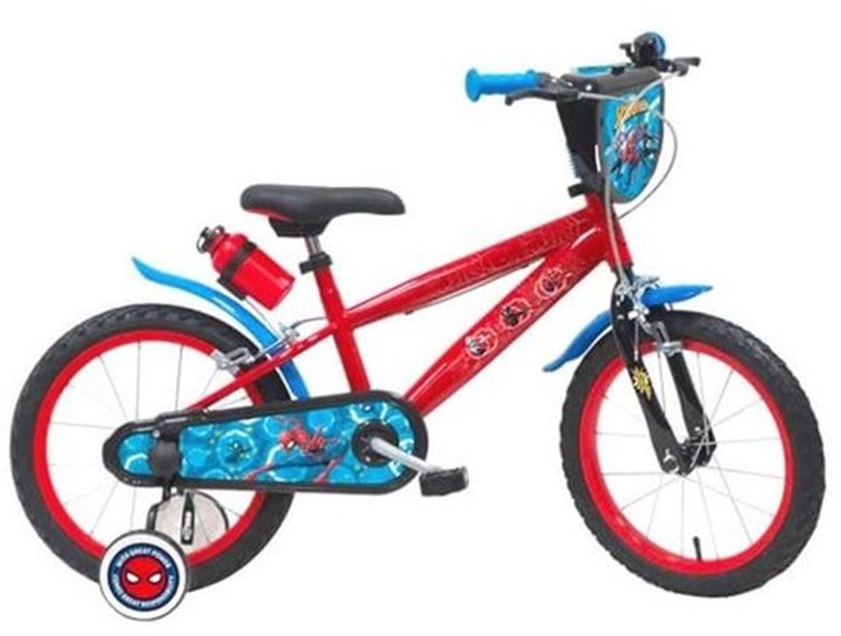 Kinderfiets 14 inch voor jongens, zonder terugtraprem
