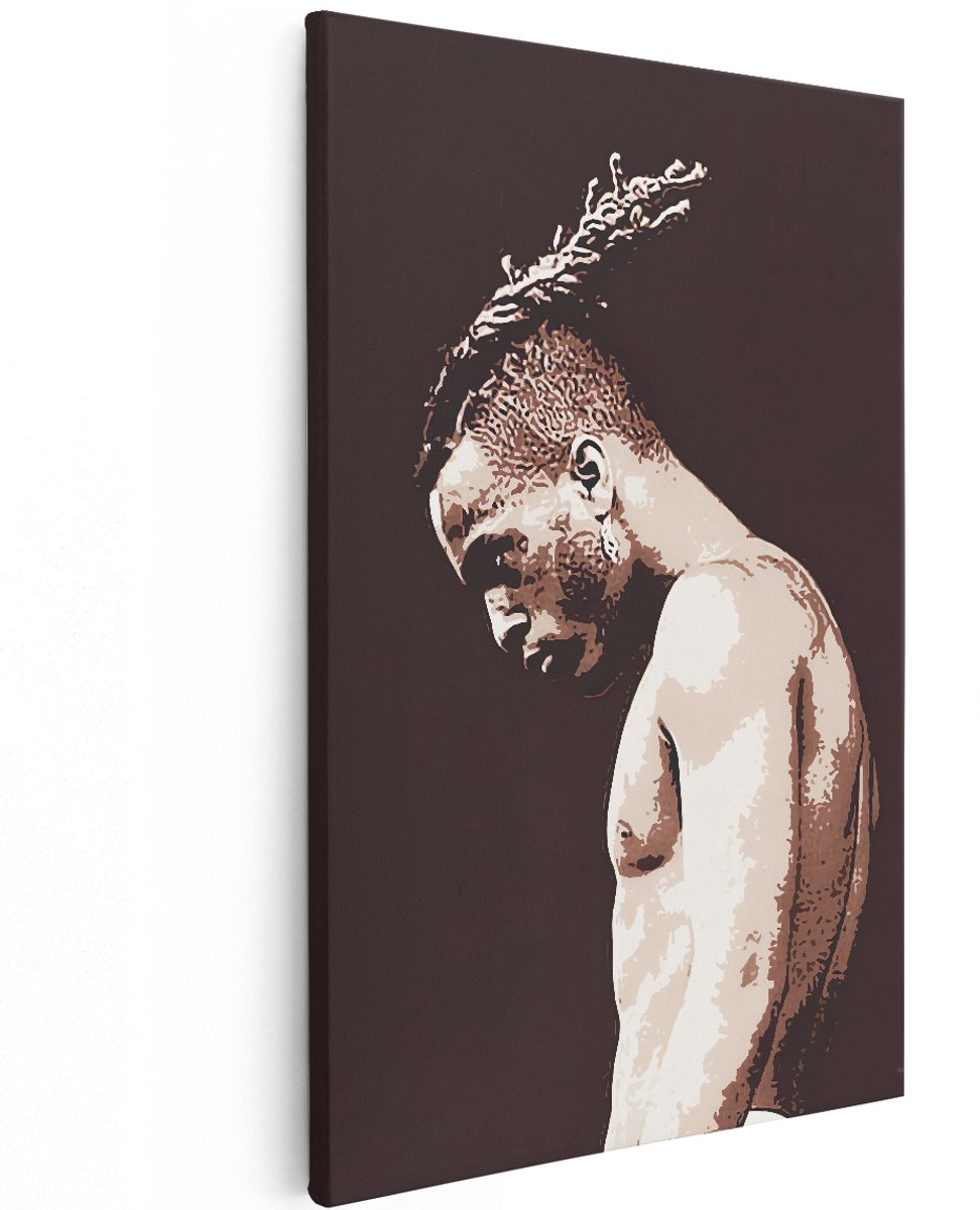 Artaza Canvas Schilderij XXXTentacion - 120x180 cm - Groot - Muurdecoratie - Canvas Print