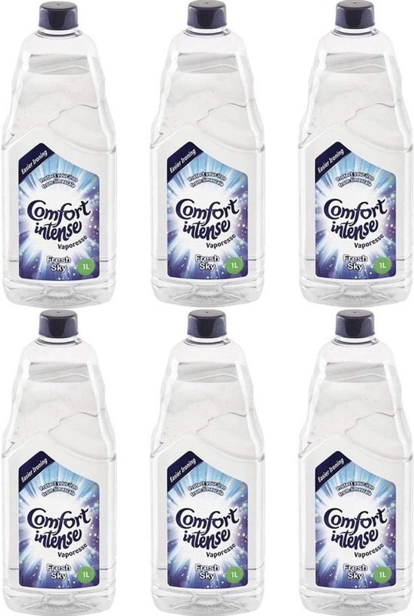 Strijkwater 6x 1L - Vers en Langdurige Geur, Ideaal voor het Strijken van Stof