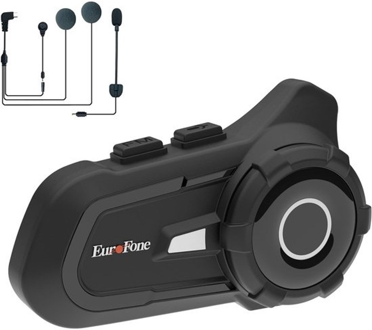 Bluetooth Headset voor Motorhelm - Intercom tot 800m voor 2 Rijders met Ruisonderdrukking en HD Geluid