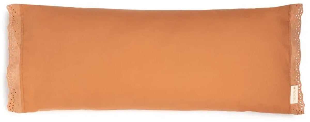 Nobodinoz Vera kussen 70cm | Eyelet Sienna Brown