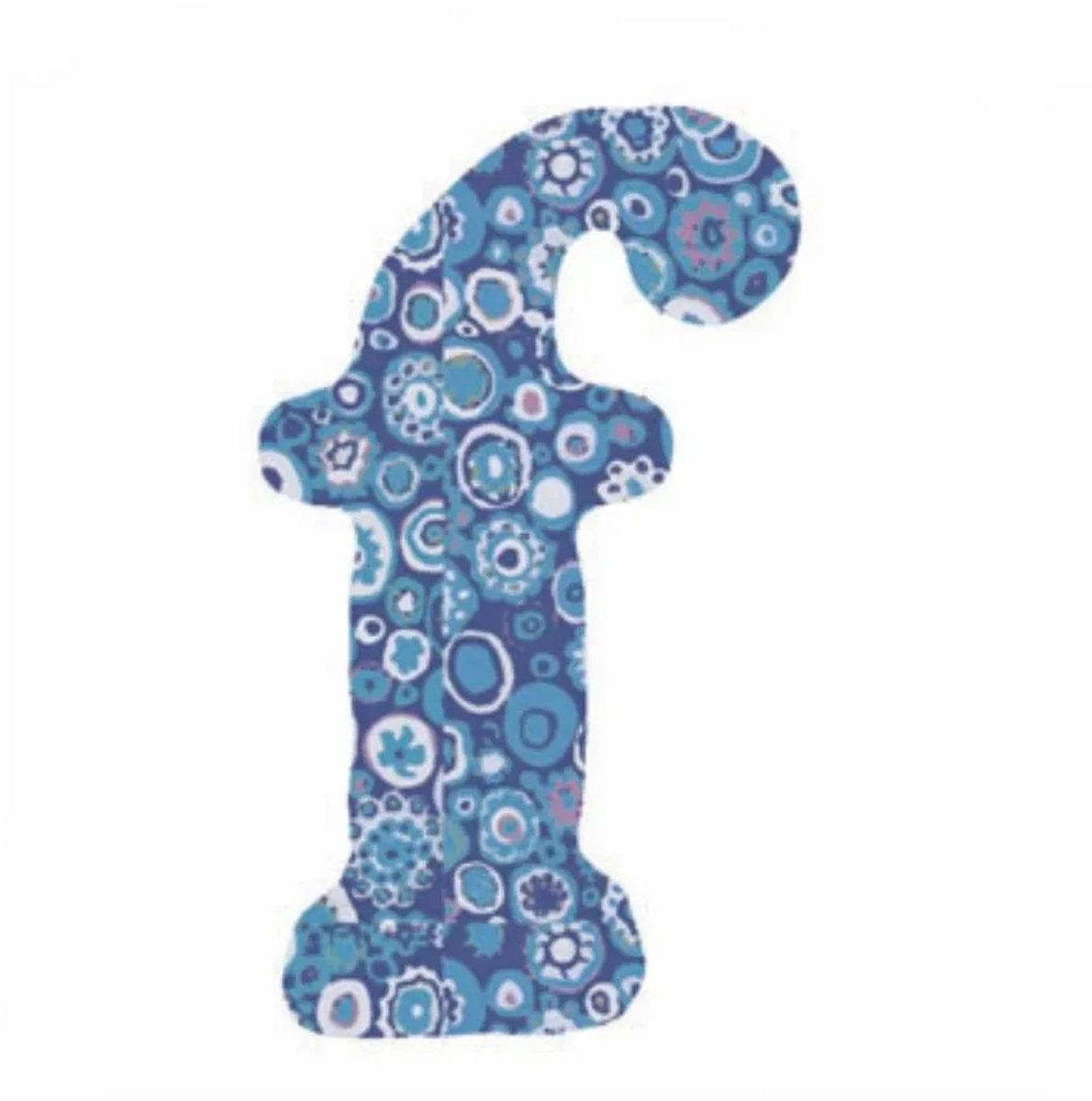 Lilipinso stickers blauwe letter f