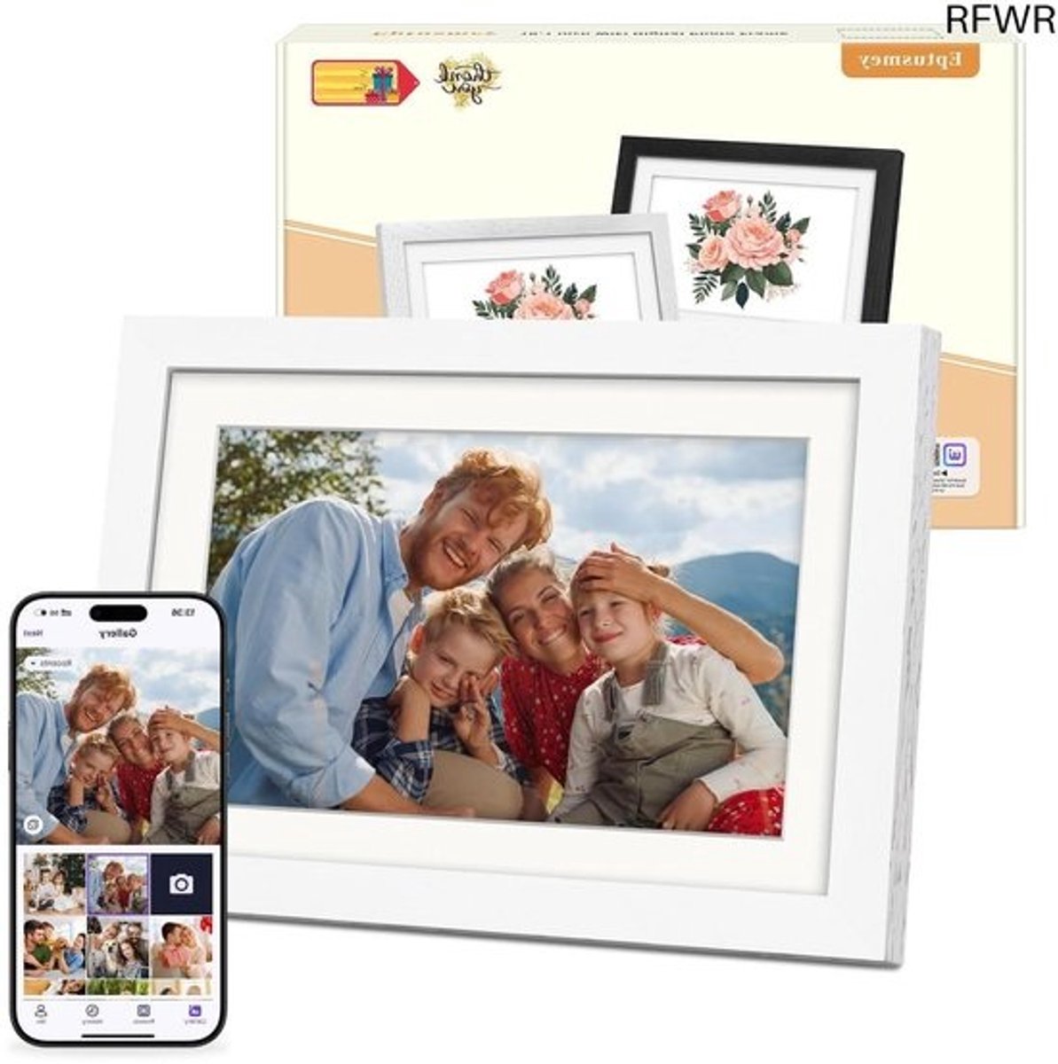 Digitale Fotolijst met Wifi - Fotolijsten - Frameo App - HD Kwaliteit Draadloos