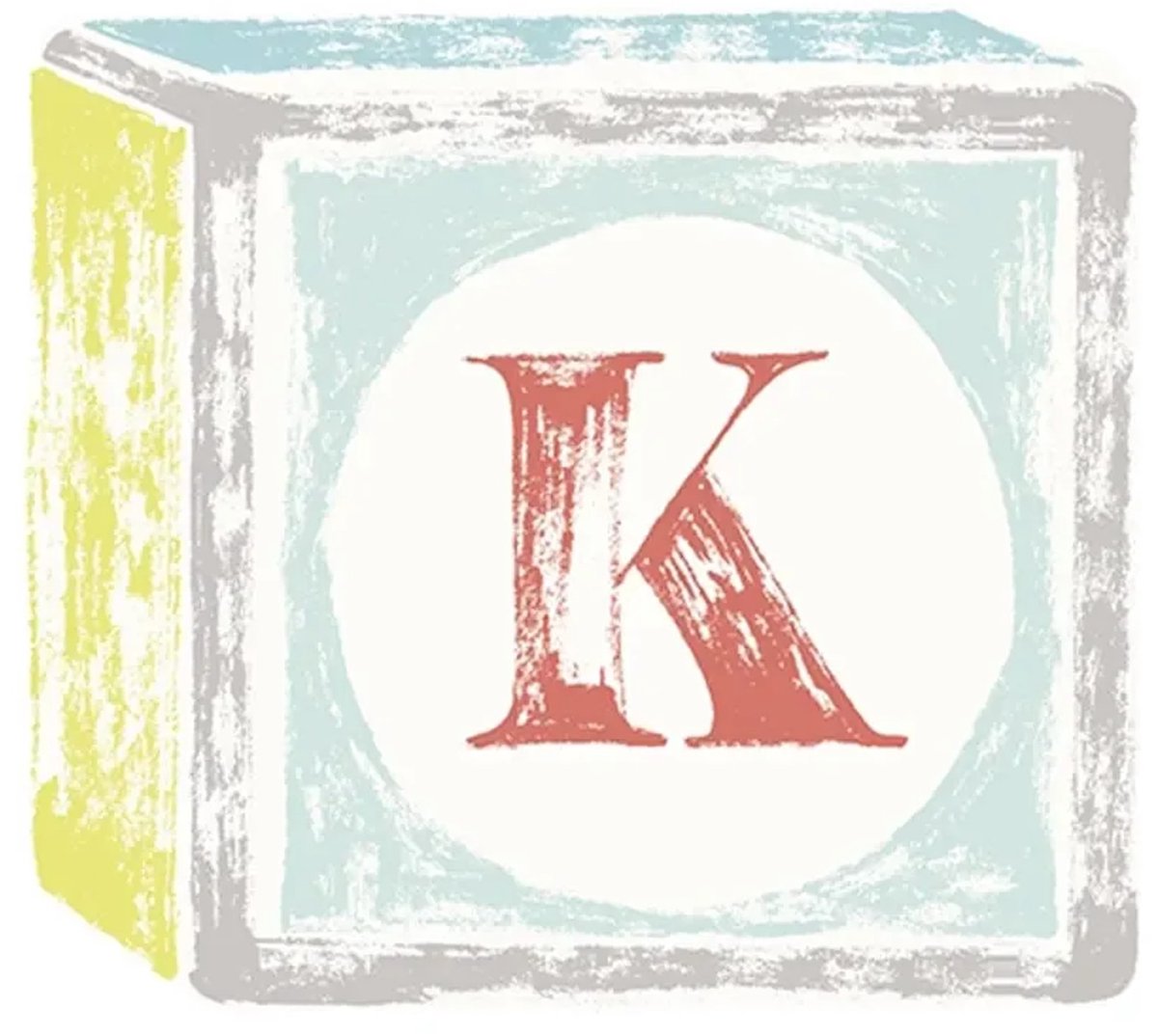 Lilipinso Sticker letter op speelkubus K
