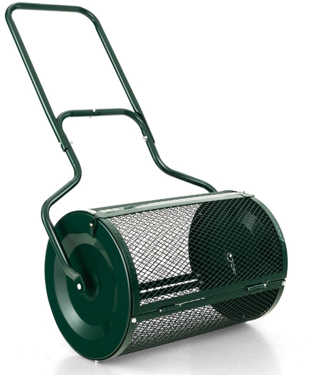 SureDeal® - Tuinier - Lange Compostverspreider Verbeterde - Potgrond Kunstmest Mest - 68x41x123 cm - Groen