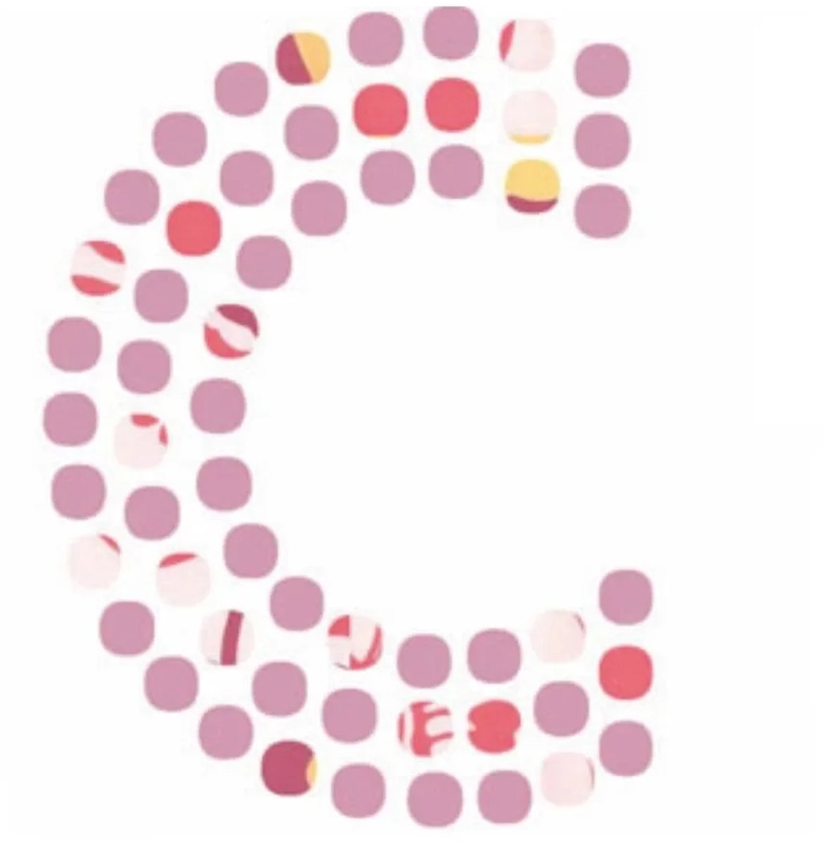 Lilipinso sticker roze letter c