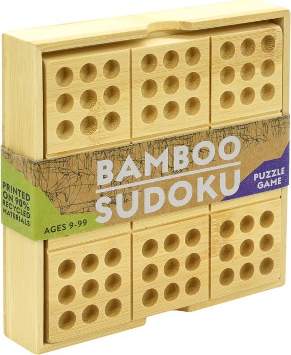 Houten Sudoku Puzzel met Oplossingen
