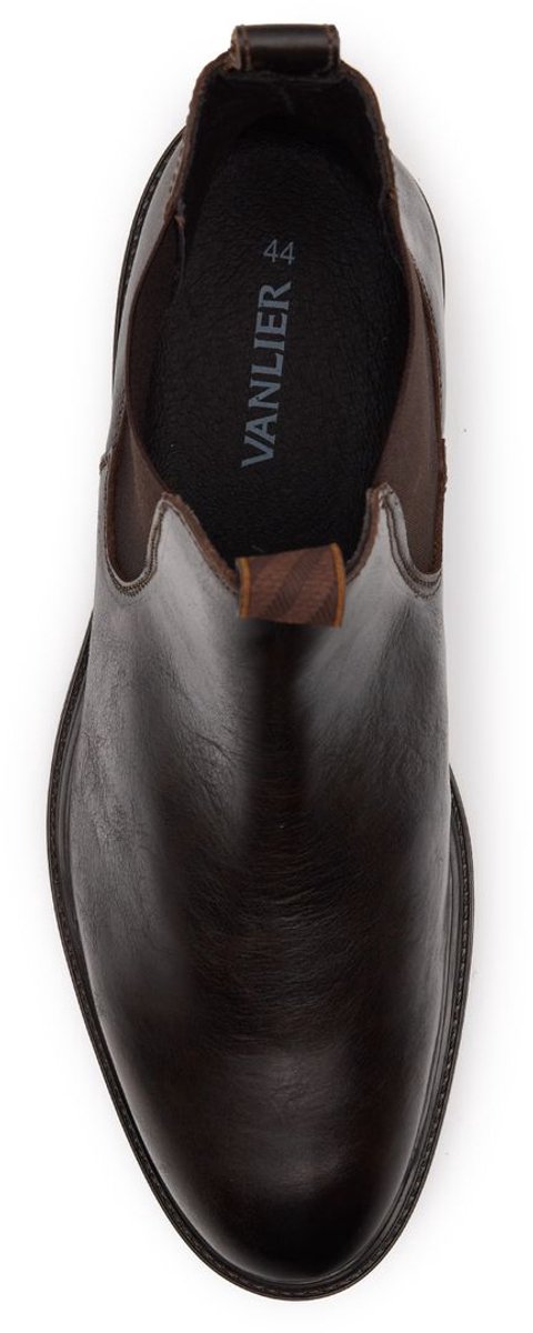 Van Lier - Heren - Zwarte Bern leren chelsea boots - Maat 44