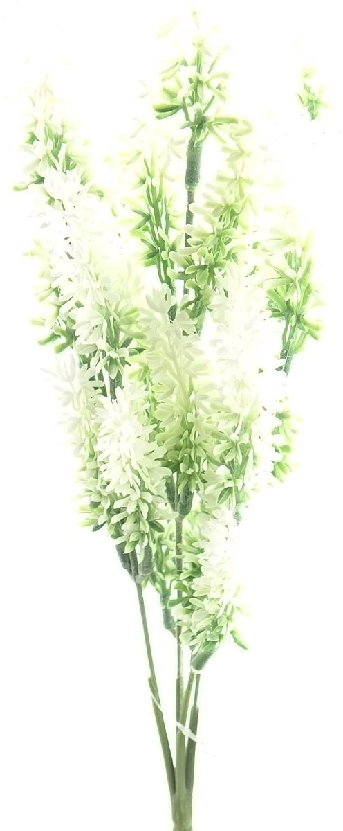 DPI Lavendel Bloemstengel Wit ca. 34 cm - Kunstplanten