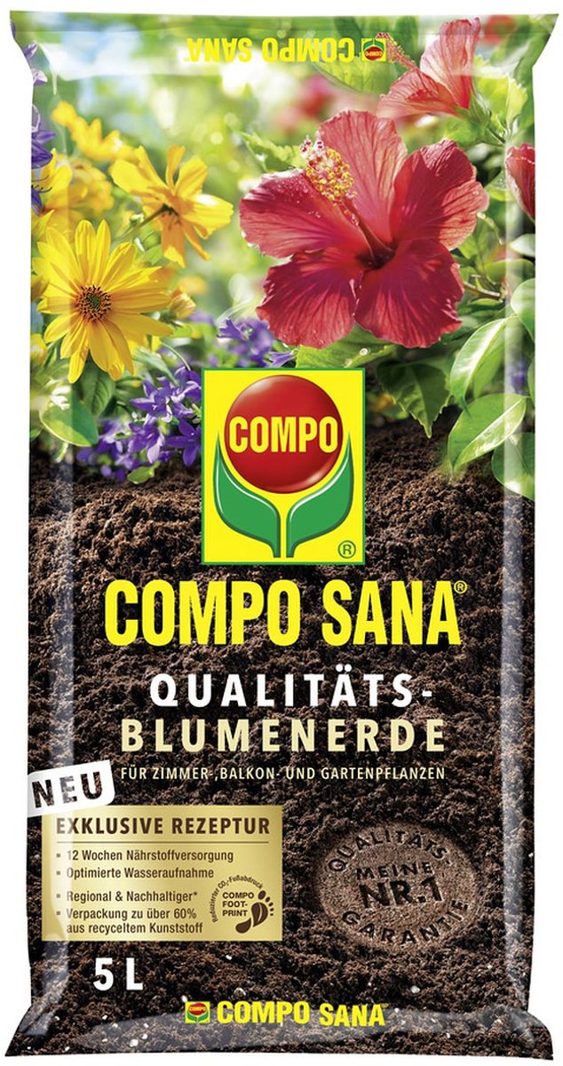 COMPO Sana Kwaliteitsbloemenaarde 5 liter