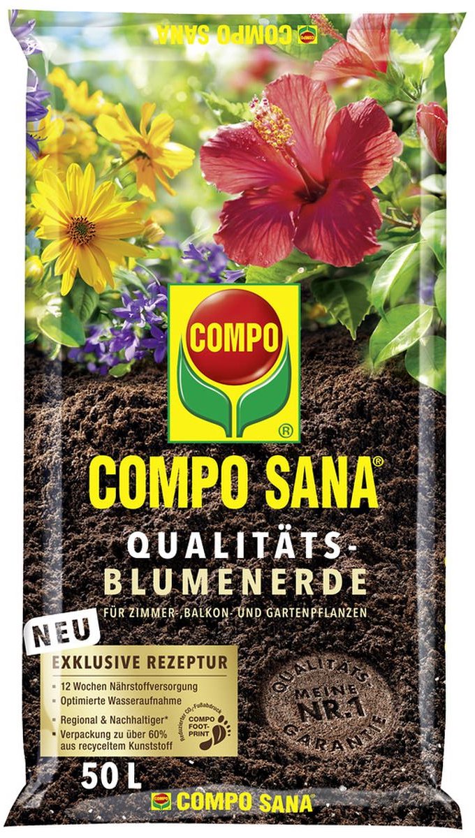 COMPO Sana Kwaliteitsbloemenaarde 50 liter