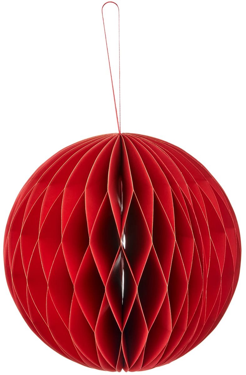 Gasper Kersthanger bal rood magneetsluiting Ø 20 cm