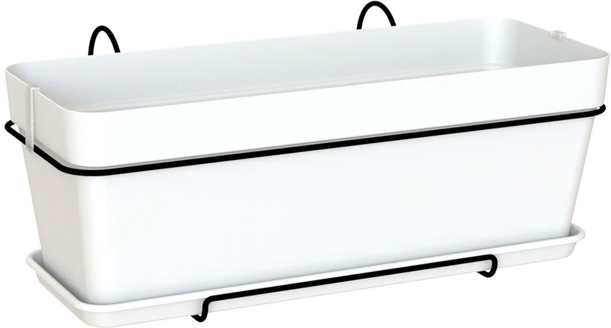 ARTEVASI - Kit plantenbak Capri 50cm v2 wit 50,2 x 28,5 x h20,7 cm - 1,54l