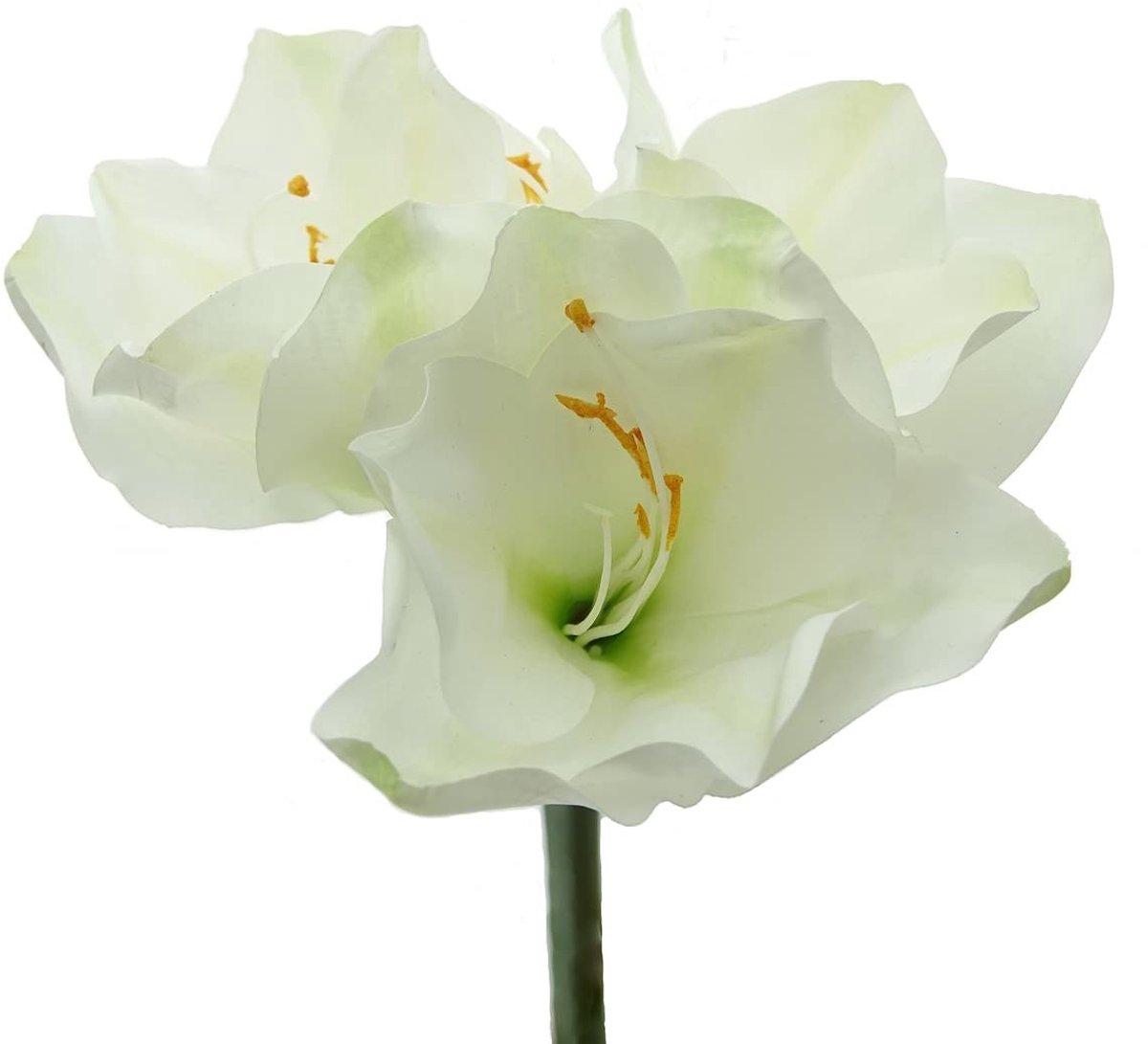 Gasper Amaryllis Wit - Steellengte 56 cm - Kunstbloemen