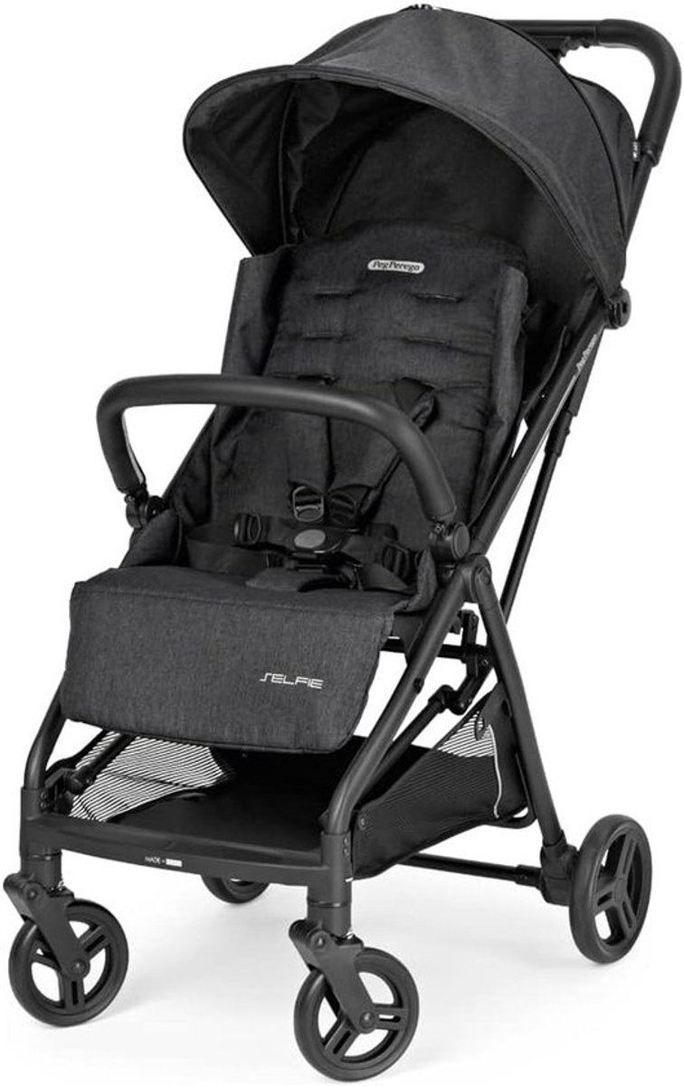 Lichte kinderwagen - Compacte buggy - Reizen met baby - Automatische sluiting - Tot 22 kg - Leisteen